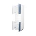 Soldat 60 cu 4 usi cu spatiu cuptor Zebra MDF albastru drept